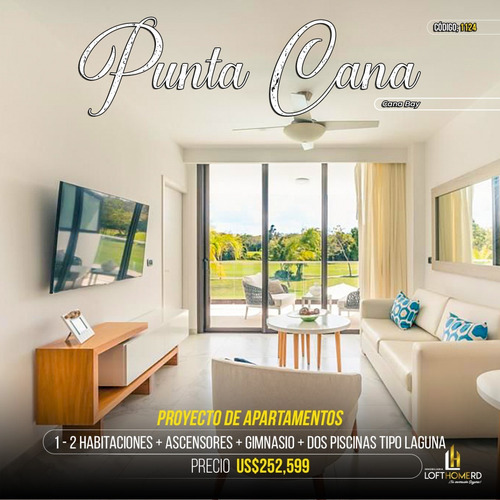 Apartamento Idean Para Invertir En Punta Cana 1 Y 2 Habitaciones 1 Parqueo 2 Baños Gimnasio Ascensores Vestíbulo Principal Con Área De Recepción Y Mini Market Dos Restaurantes Y Bares Exclusivos 