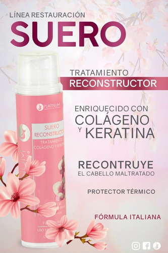 2 Tratamientos Suero Reconstructor Con Colágeno Y Keratina
