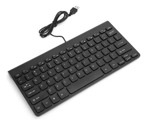Teclado Mini Usb Negro, Ocupada Poco Espacio ! Negro Español Latinoamérica