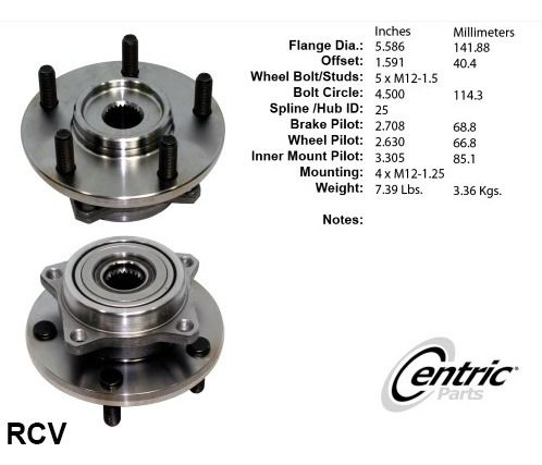 Maza Balero  Delantera Para Dodge Stratus   1997