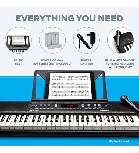 Alesis Melody - Teclado De Piano Eléctrico De 54 A