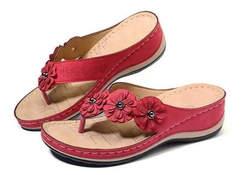 Sandalias De Playa Con Chanclas Y Plataforma Para Mujer