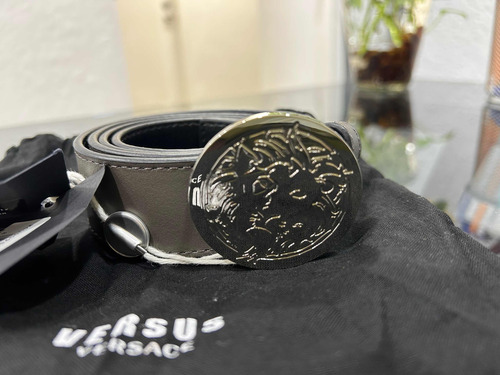 Cinturón Versus Versace Logo Piel Nuevo Con Msi