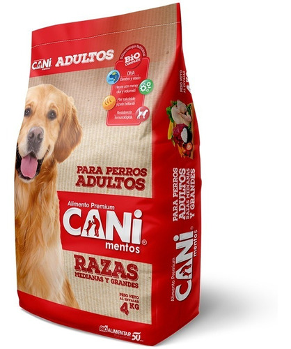 Canimentos Adultos Razas Medianas Y Grandes 4kg