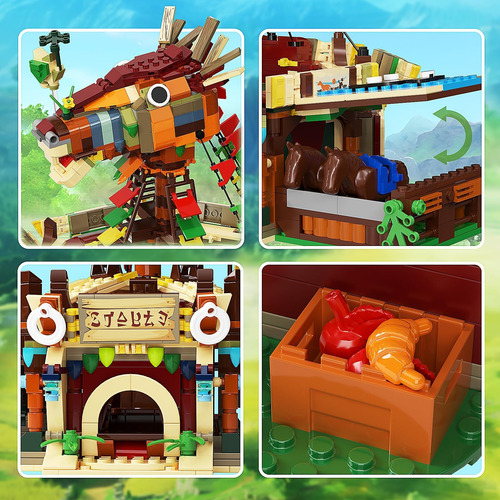 Kit De Modelo De Construcción De Establo De Caballos, Escena