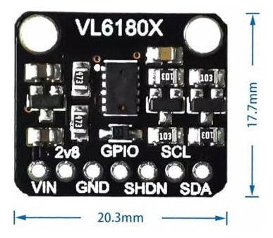 Pack De 5 Sensores De Distancia Vl6180 Para Arduino