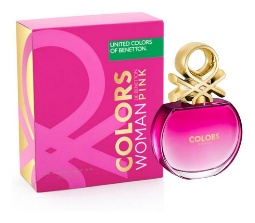 Perfume Benetton Colors Pink Edt para mujer, 50 ml