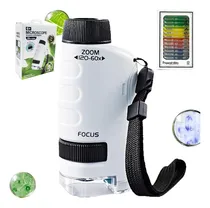 Comprar Mini Micro Microscopio Aumenta 60x 120x Escolar Infantil 