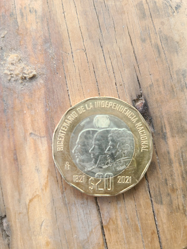 Moneda De 20 Pesos De La Independecia Nacional 