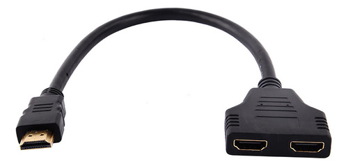 Adaptador Hdmi Macho De 1080p A Doble Hdmi Hembra .