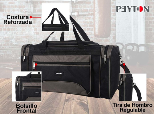 Imagen 4 de 10 de Bolso Gimnasio Grande Deportivo Urbano Reforzado Tira De Hombro Color La Mejor Calidad! Diseño By Tsr