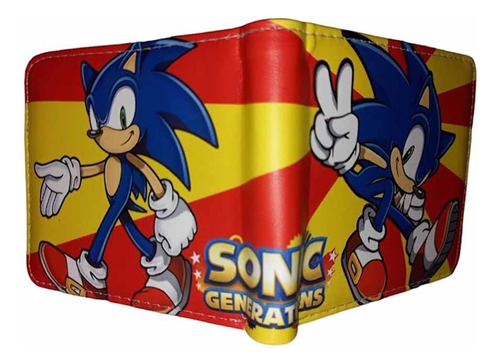 Billetera Sonic The Hedgehog Amarillo Y Rojo