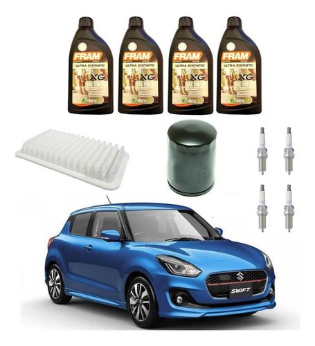 Kit Afinacion Para Suzuki Swift 1.6l 4 Cil Aceite Sintetico