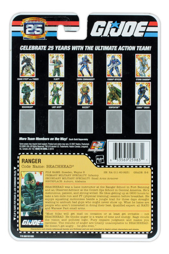 Gi Joe 25th Anniversary Ranger Beachhead 2007 Edition