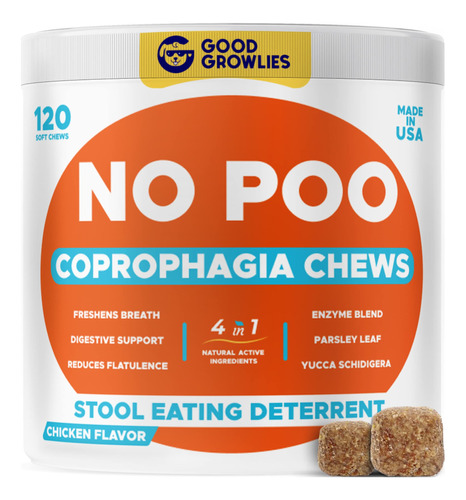 Tratamento De Coprofagia Chew No Poo Para Cães Goodgrowlies