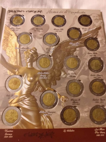 Imagen 2 de 10 de Álbum Completo Colección Monedas $5 Pesos Mexicanos Conmemor