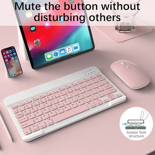 Teclado Tablet 7 Pulgadas Rosa