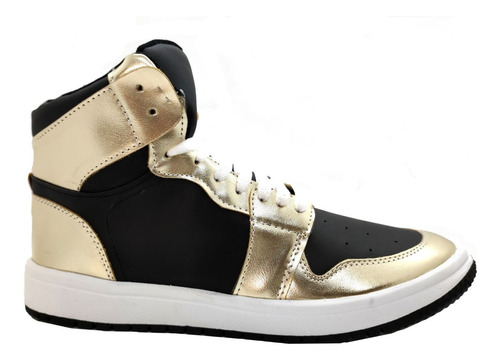 Zapatillas Botitas Cuero Pu, Urbanas