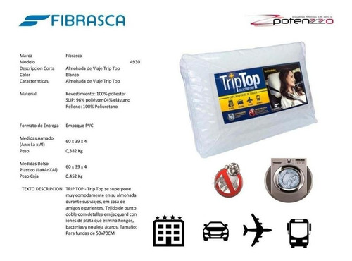 Cubre Almohada C/ Proteccion Antiacaros, Hongos Y Bacterias