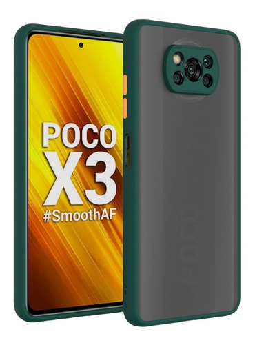 Case Funda Mate Antishock Para Xiaomi Poco X3 Nfc Pro - Jade