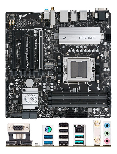 Motherboard Asus Prime B650m-a Ax, Chipset Amd B650 Sock Am5