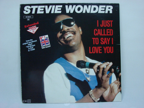 Vinilo Single Stevie Wonder I Just Called To Say I Love You