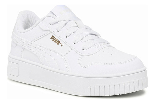 Puma Carina Street Ps Para Niña Color Blanco, Oro 