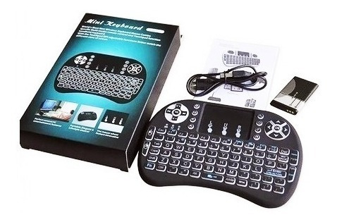 Imagen 2 de 2 de Mini Teclado Inalámbrico Usb Smart Tv Box Pc Ps3 Ps4 Ps5