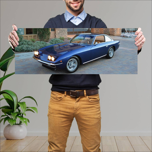 Cuadro 30x80cm Auto 1968 Lamborghini Islero 6993 24