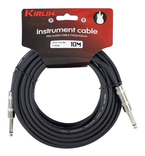 Cable Ts Plug/plug - Kirlin 10 Mts - Guitarra, Bajo, Etc.