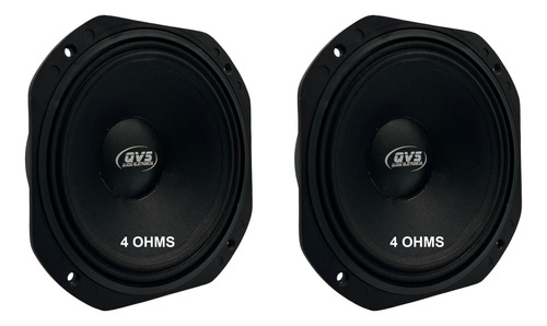 2 Falante Qvs 8 250rms Medio Grave | 8mgs2508 Ohms