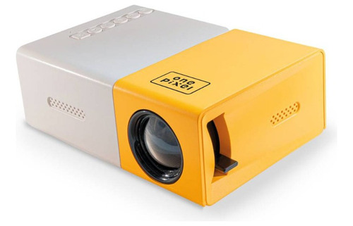 Mini Proyector Led Excelente One Pixel YG300 Amarillo