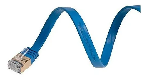 Cable Ethernet Cat7 20ft U-ftp Blindado Azul