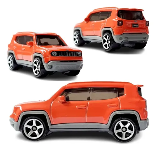Coche De Juguete Matchbox Jeep Renegade '19 - Escala 1:64, Hierro Fundido, Color Blanco, Para Niños 3 Años