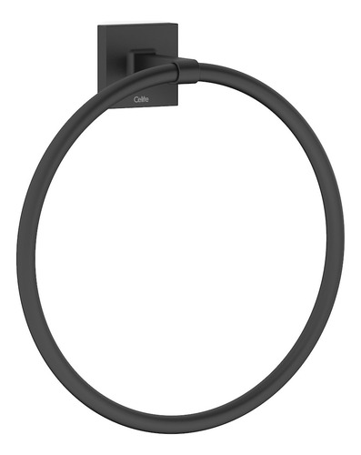 Porta Toalha Anel Celite Up Preto Matte B5034cl0r0