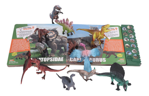 Libro De Sonidos De Dinosaurios Para Niños, 12 Tipos De Rugi