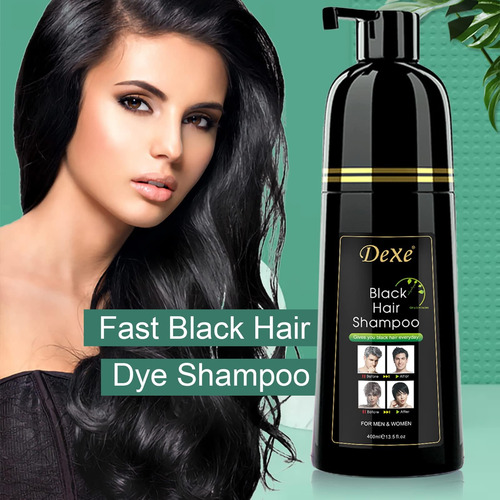 Cosmtek Champú Para Tinte De Cabello Negro, Champú Semiperma