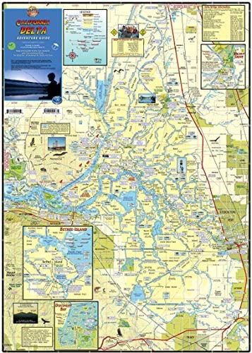 Libro:  California Delta Map Laminated Poster