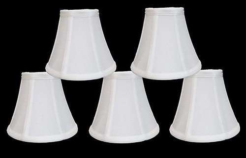 Chandelier Lampara Pantalla Campana Clip Color Blanco