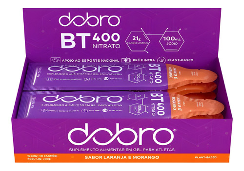 Bt Nitrato 400 Gel Carboidrato Beterraba Dobro Todos Sabores