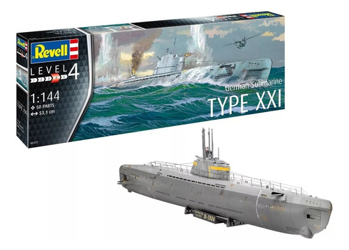 Revell Submarino Aleman Type Xxi C 1/350 P/ Armar Y Pintar