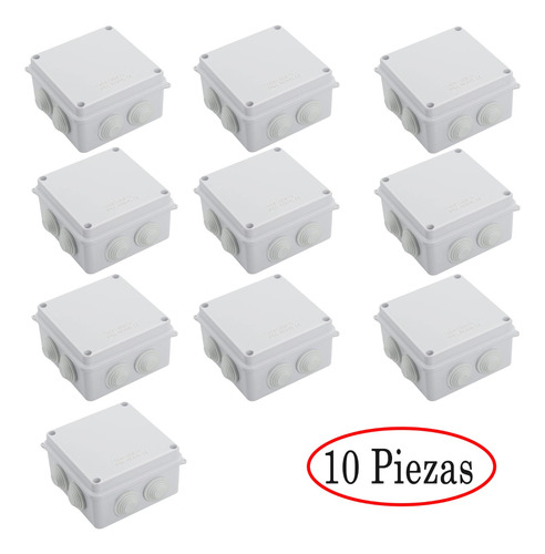 Cajas Estanques De 10*10 Cm Para Conexiones De Cctv En Exter