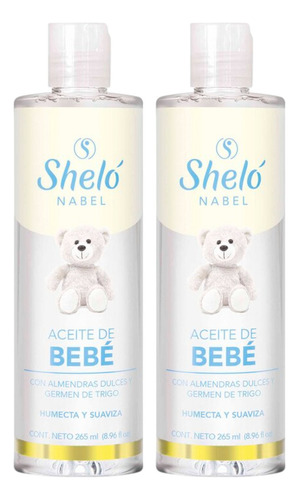 Aceite De Bebe Shelo Nabel® 265ml. 2pz