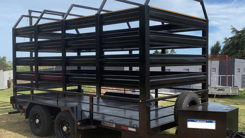 Trailer Ganadero Para Ganado Caballos Desmontable Tractor