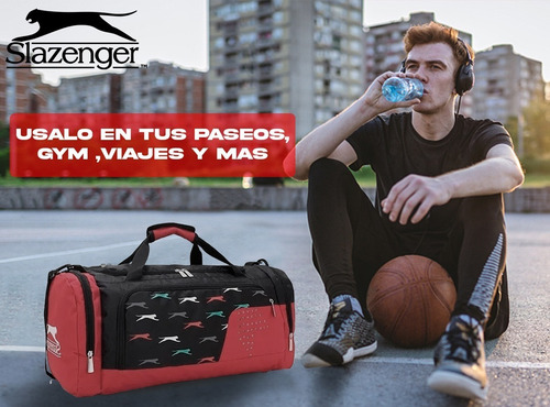 Imagen 8 de 10 de Bolso Viaje Deportivo Reforzado Correa Gym Comodo Amplio Tsr