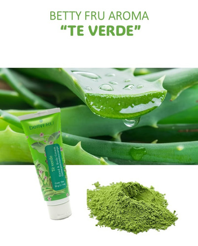 Áloe Vera Betty Fru Crema Manos/cuerpo Distintos Aromas 50g Té Verde-naranja/jengibre-verbena-éxtasis