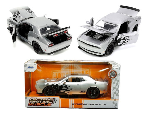 Jada 1:24 2015 Dodge Challenger Srt Hellcat Big Time Muscle