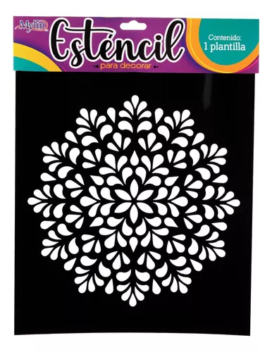 Stencil Plantilla Vintage Ornamentos Manualidades Art4349