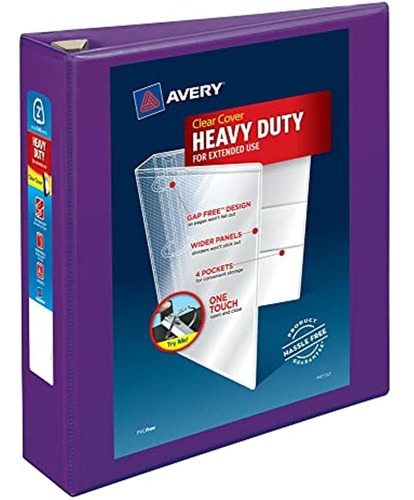 Avery Heavy Duty View 3 Anillo Aglutinante, 2  One Touch Ezd