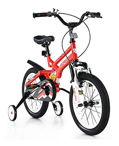 Bicicleta Para Niños Con Ruedas De Entrenamiento Extraíbles